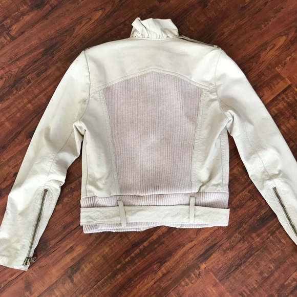 NWOT Development Ruffle Leather Jacket - Picture 5 of 6